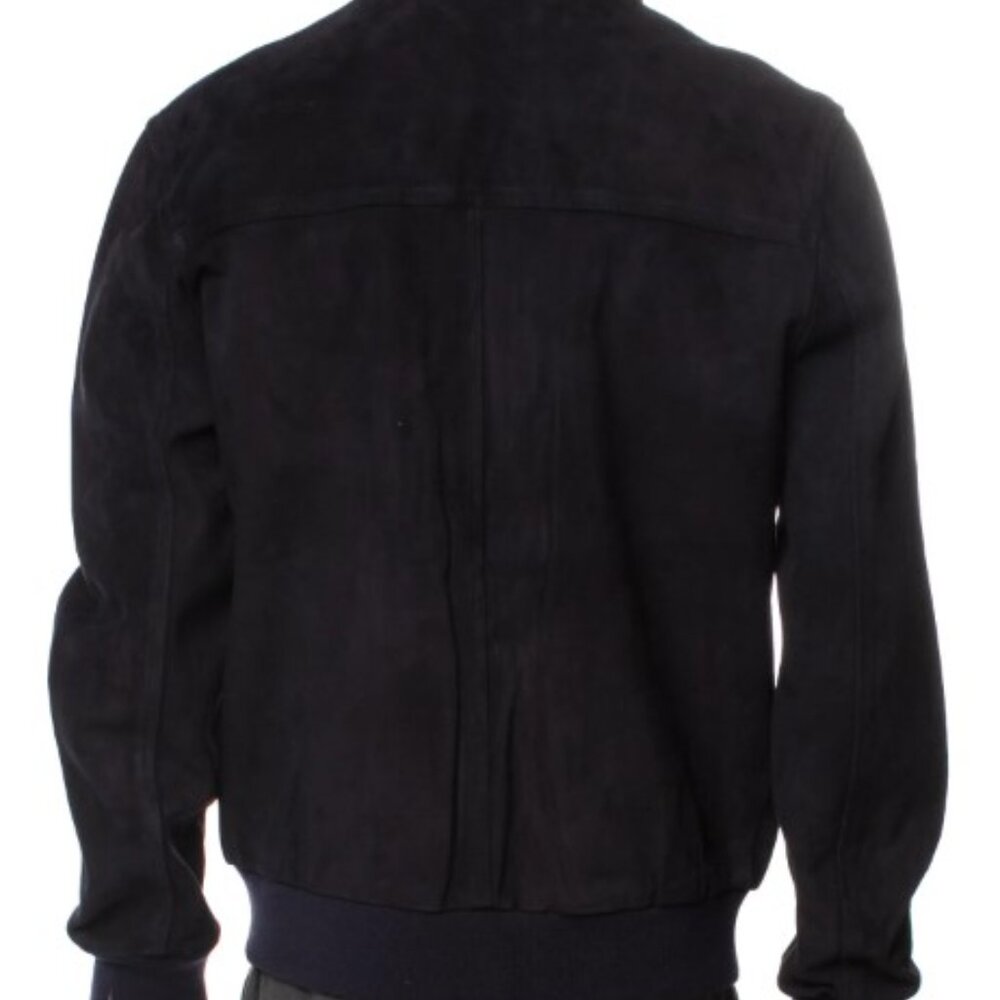 Eidos Suede Bomber Jacket w/ Tags - Picture 6 of 8